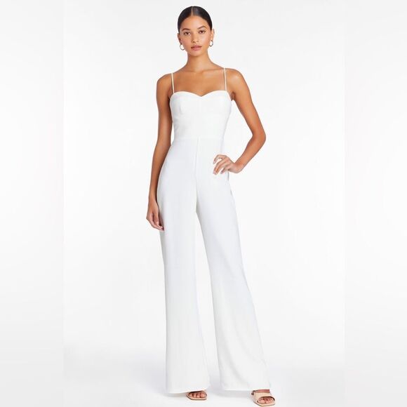 Amanda Uprichard champagne jumpsuit size large. - Picture 1 of 8